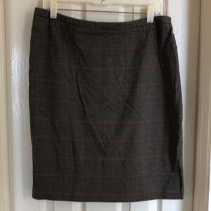 New York & Company Gray Pencil Skirt Knee-Length Work